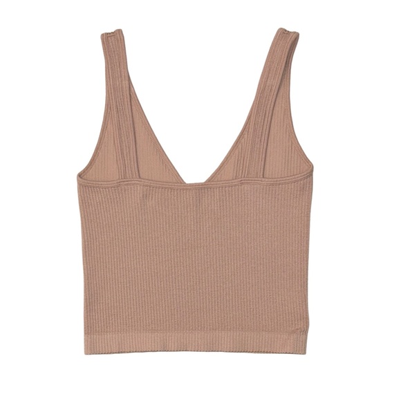FREE PEOPLE INTIMATELY Blush Pink Ribbed Tank Top - Picture 2 of 5